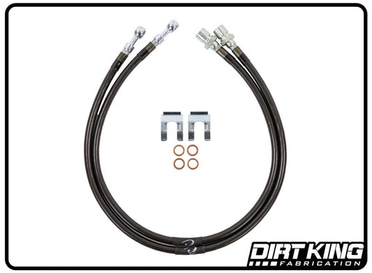 Dirt King Brake Lines | 10mm Banjo x 12mm-1.0 FIF | DK-230828K-GY