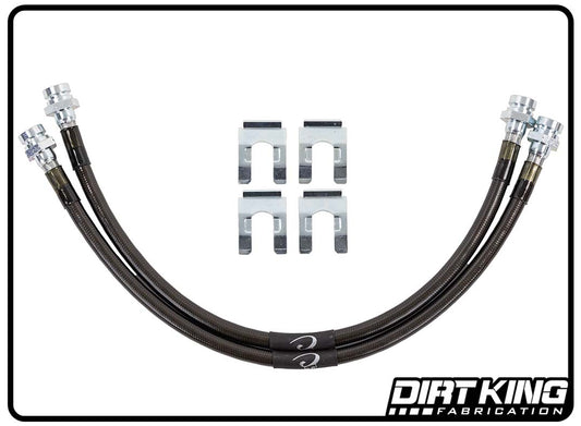 Dirt King Brake Lines | 10mm-1.0 FIF x 10mm-1.0 FIF | DK-270716K-GY