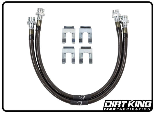 Dirt King Brake Lines | 10mm-1.0 FIF x 10mm-1.0 FIF | DK-270718K-GY