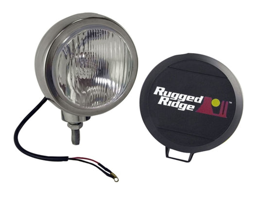 Rugged Ridge 6-In Round HID Off-road Fog Light SS Housing